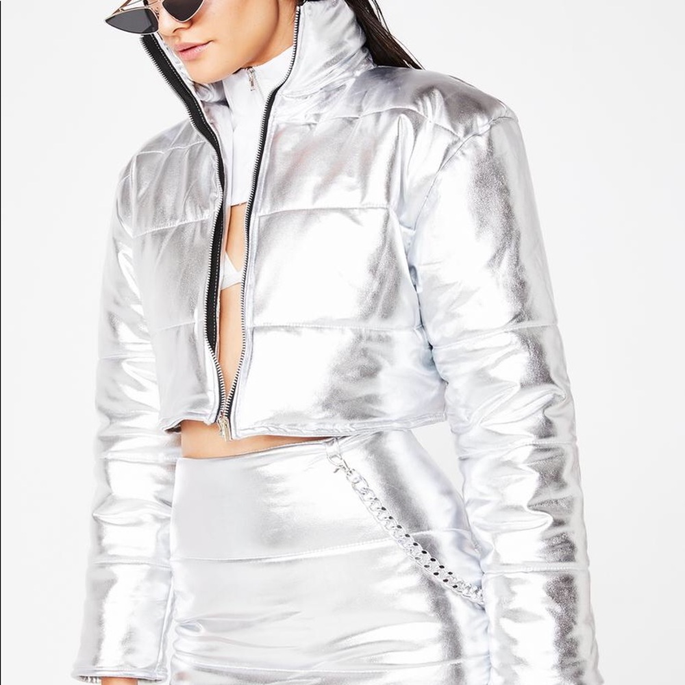 Silver puffer 2 piece